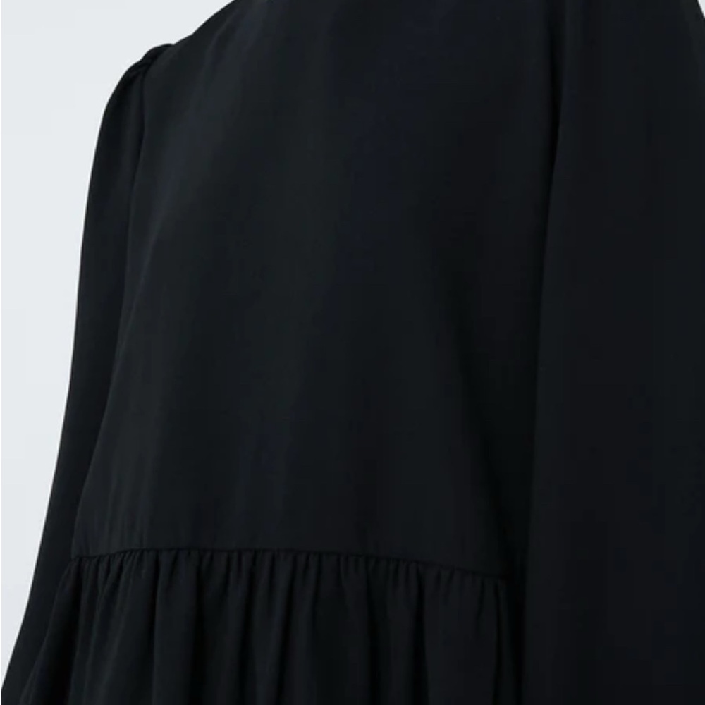 Pomander Place Carlota Peplum Blouse. Black size XXXL - Picture 3 of 9